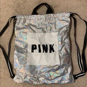 PINK drawstring bag